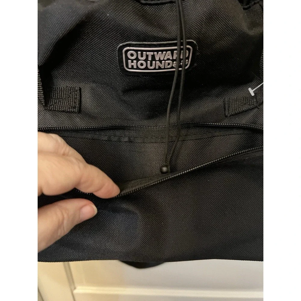 Outward Hound Small Dog Front Carrier Black Adjustable Straps Pet Travel Bag